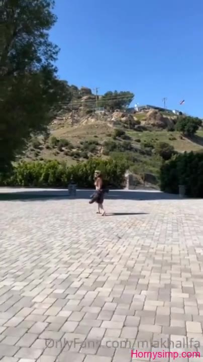 Mia Khalifa Topless Bikini Pasties In Public