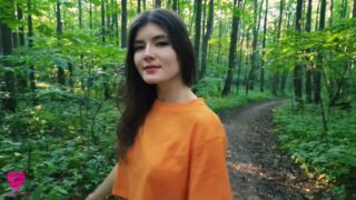 New Manyvids – Webtolove – Hungry Girl In The Forest Fed With Sperm Blowjob Cumshot Deepthroat Jordan8